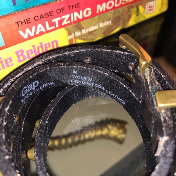 Leather Studded Gap Belt Women Medium - Picture 3 of 7